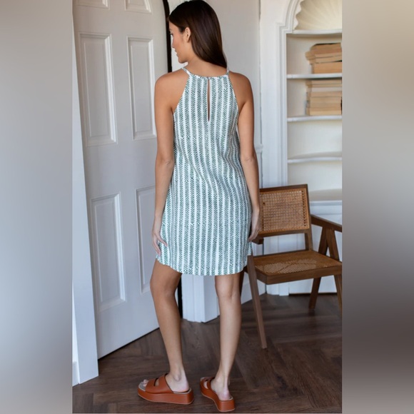 Emerson Fry HIGH NECK SHORT DRESS -
CLIMBING VINES LINEN NEW - Picture 3 of 14